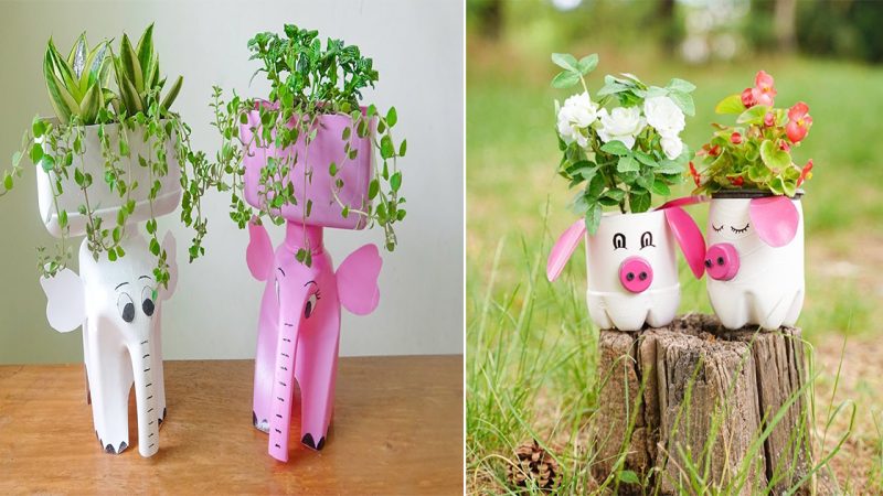 Transforming Waste into Beauty: Awesome Ideas to Recycle Plastic Bottles into Beautiful Flower Pots