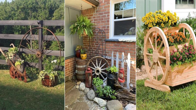 Repurpose Wagon Wheel With These 26 Ideas