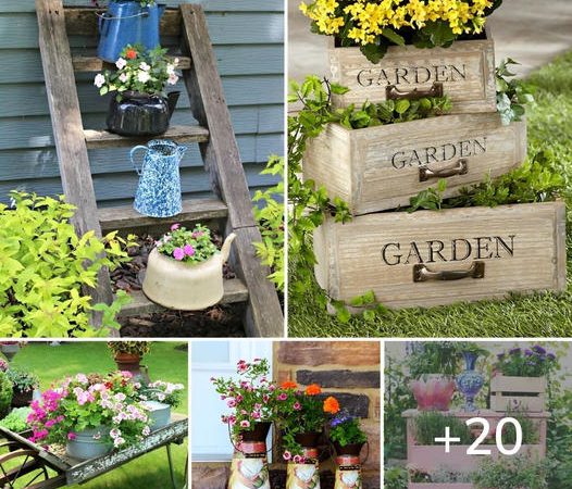 20 Vintage Garden Decor Ideas to Give Your Outdoor Space a New Spirit