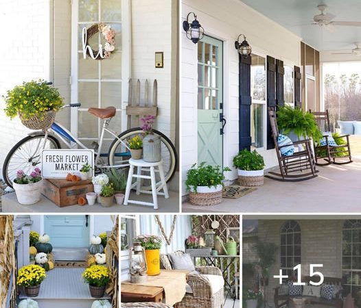 15 lovely suggestions for welcoming and cozy front porches