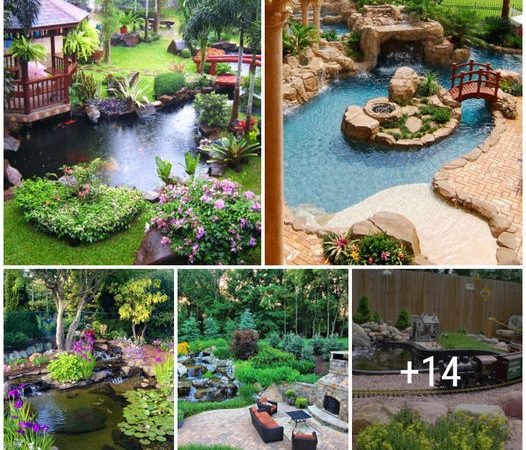 18 adorable ponds and water gardens provide an impressive experience for your backyard ‎