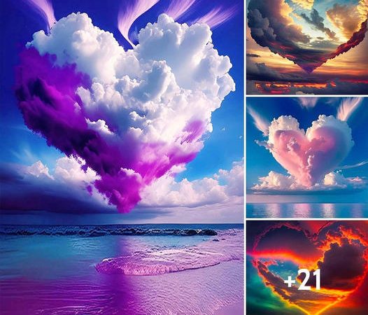 Dіve into the captivating world of psychedelic cloudscapes and һeаrt-shaped clouds in a different dimension.