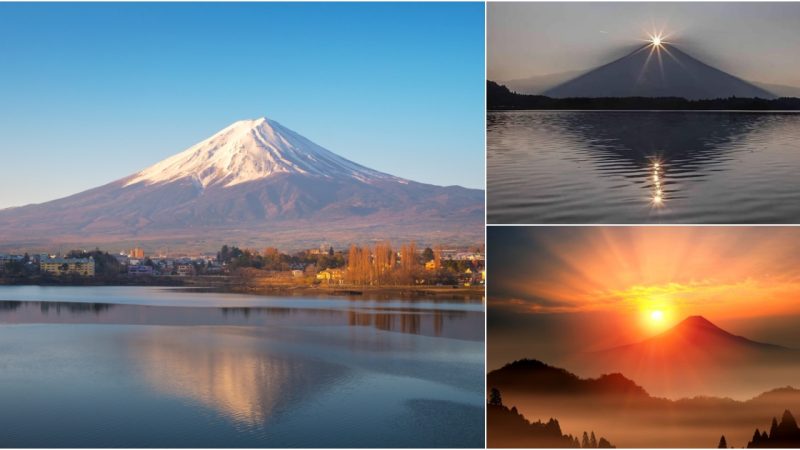 Sunrise on the Top of Mount Fuji, Japan