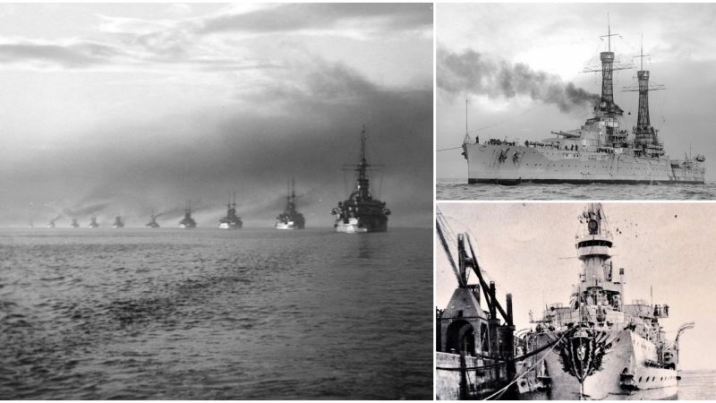 Pre-Dreadnought Battleship SMS Kaiser Friedrich III Leading the German Home Fleet, 1901